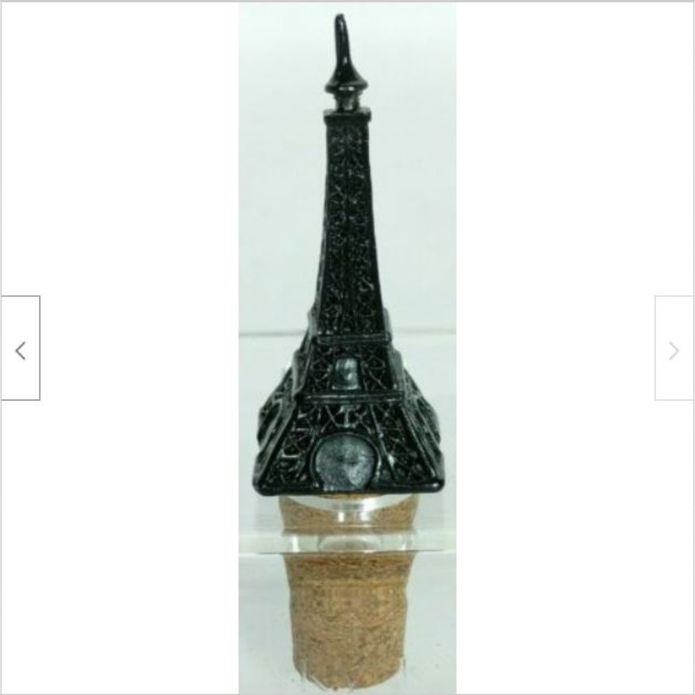 Eiffel Tower Wine Stopper Black - Picture 2 of 2